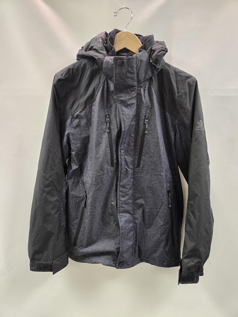ZeroXposur Jacket Mens Small Black Gray Hooded Insulated Winter Snow Coat